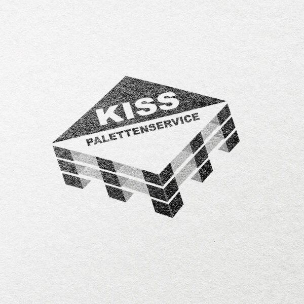 طراحی لوگو تصویری kiss