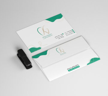 طراحی پاکت نامه مینیمال دندانپزشکی