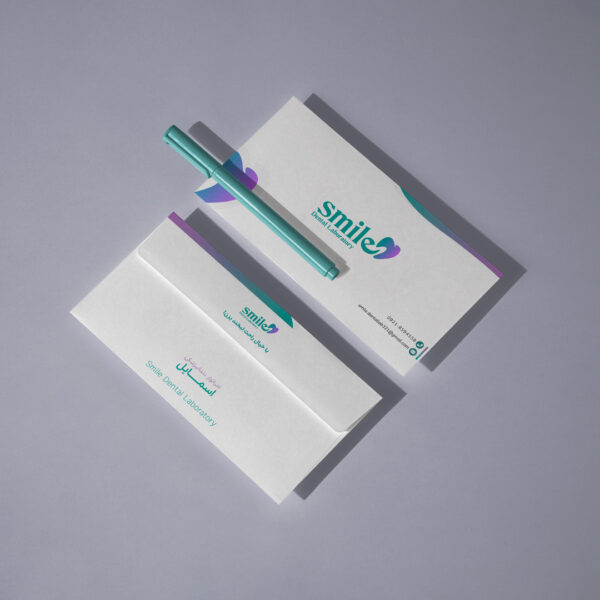 نمونه طراحی پاکت نامه ملخی کلینیک دندانپزشکی
