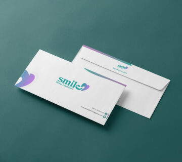 نمونه طراحی پاکت نامه ملخی کلینیک دندانپزشکی