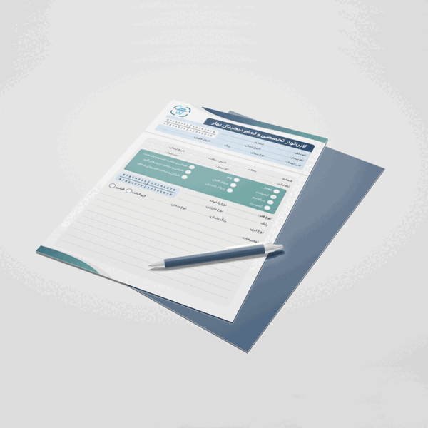 طراحی فرم پذیرش لابراتوار دندانپزشکی